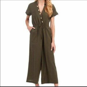 Patrons of Peace cotton Green Jumpsuit
